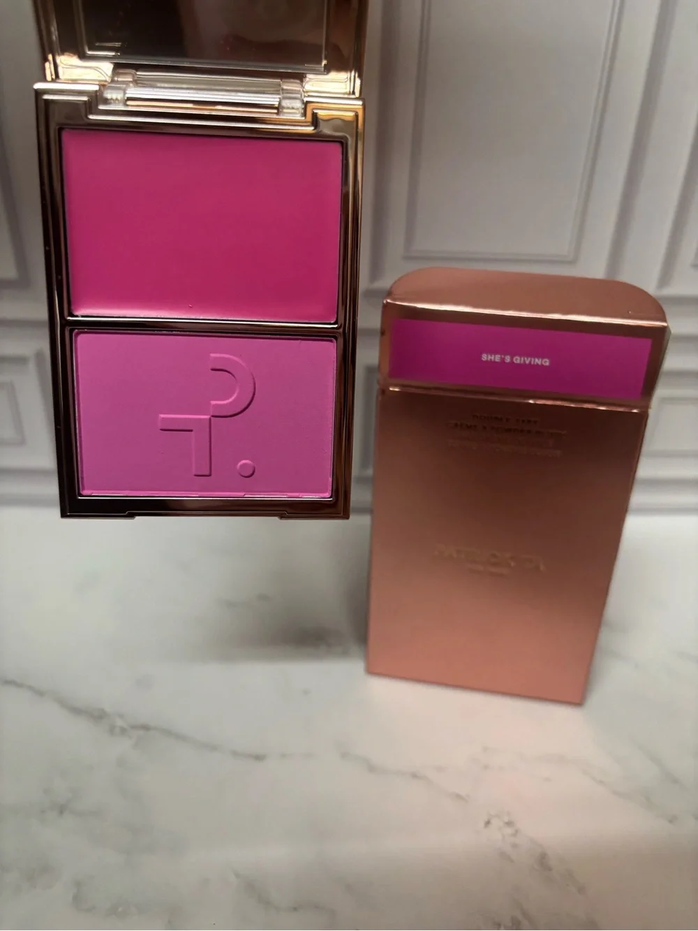Patrick ta she’s giving blush duo